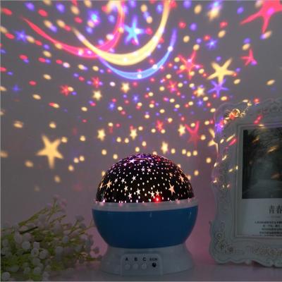 China Modern Fantastic Star Sky 360degree Rotating Projector Night Light Lamp for sale