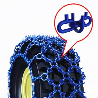 China Skid resistance Double-diamond NLU winch chain with I-bar stud forestry chain with U-handle tire chain for sale