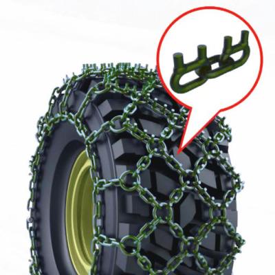 China Skid resistance Double-diamond I-bar winch NLS-14 stud chain forestry snow chain for sale