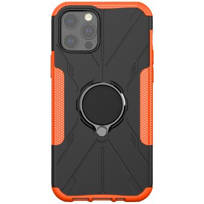 China Mobile Accessories 3 in1 Heavy Duty Case Defender Phone Case Cover With Spin Ring Kickstand for sale