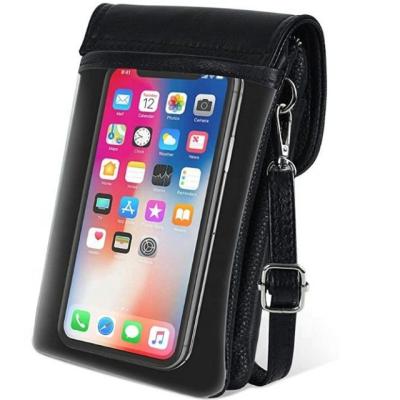 China Waterproof Shoulder Purse Leather Women Cross - Body Mobile Phone Case Cover Mobile Phone Bag Beautiful for sale