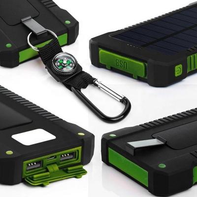 China 20000 MAH Solar Charger Bank Usb Indoor Outdoor Power Bank Waterproof Portable Battery Charger Cells Charger for sale