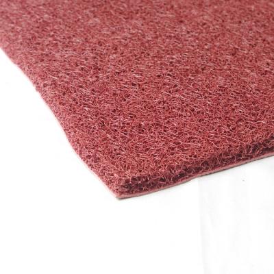 China Custom Washable Front Door Commercial PVC Custom Luxury Reel Mat Carpet With Foaming Backing for sale