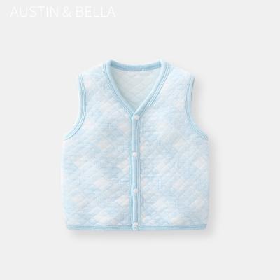 China ENGLAND STYLE Austinbella 2021 Fashion Baby Boy Winter Clothes Infant Baby Quilted Vest for sale