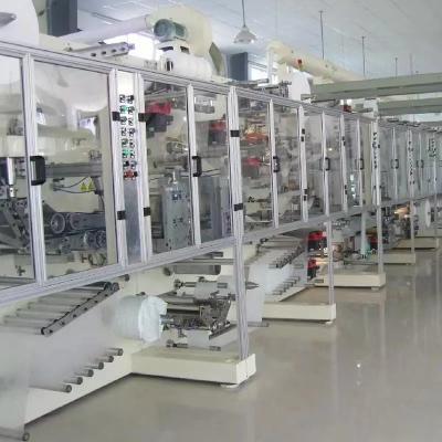 China Baby Diapers Production Equipment Automatic Adult Baby Diaper Making Machine for sale