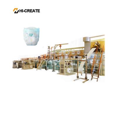 China CE UL Full Servo Baby Diaper Manufacturing Machine for sale