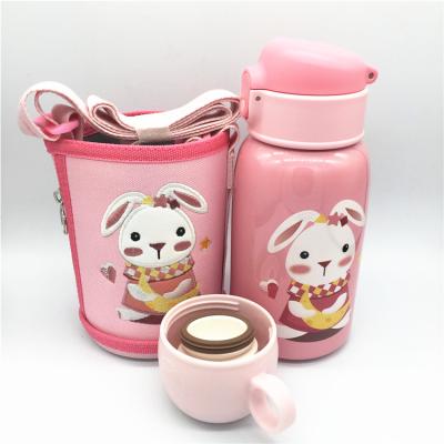 China Customized Durable Cartoon Printing 500ML Titanium Metal Travel Sports Kids Drinking Bottle for sale