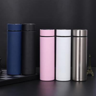 China Stainless Steel Flask 500ML Temperature Display Tea Infuser Smart Thermos Viable Water Bottle for sale