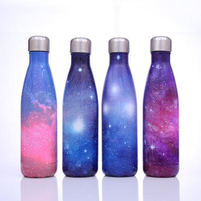 China Hot New Design 500ml Custom Logo Bpa Free Reusable Metal Water Bottle Vacuum Viable Insulated Stainless Steel Sport Water Bottle for sale