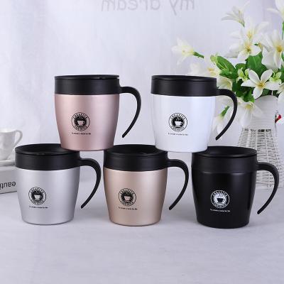 China Personalized Viable Insulated Stainless Steel Vacuum Thermos Coffee Mugs With Spoon for sale