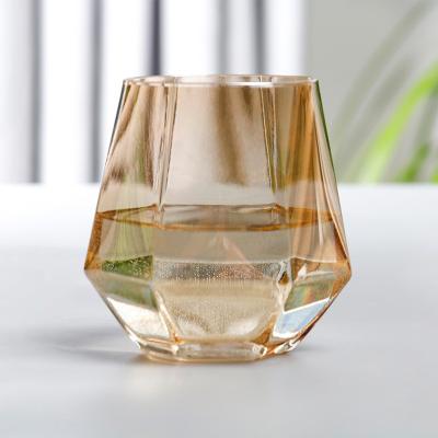 China Minimalist Reusable Double Wall Globe Rock Beer Whiskey Pulled Acrylic Tumbler Glass for sale