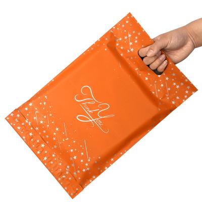 China Envelope Pouch Custom Printed Logo Eco Friendly Courier Envelope Plastic Packaging Handle Bag For Clothes for sale