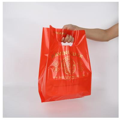 China Manufacturer Custom Drink Bags Moisture Proof Takeaway Drinks Tea Packaging Milktea Shopping Plastic Bag for sale