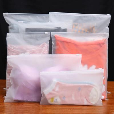 China Moisture-proof Top Zipper Multi-specification Customization Double-Sided Frosting Zipper Tote Bag With Slider for sale