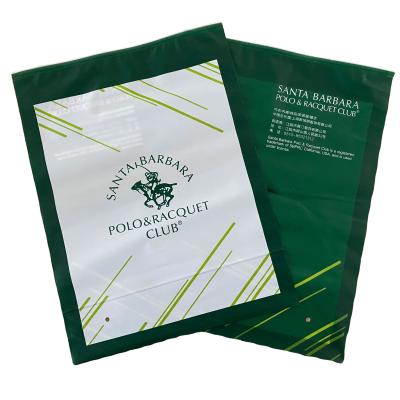 China Custom Biodegradable Clear Zipper Plastic Bag Apparel Packaging Bag Moisture Proof Logo Printing Slide Matte Frosted for sale