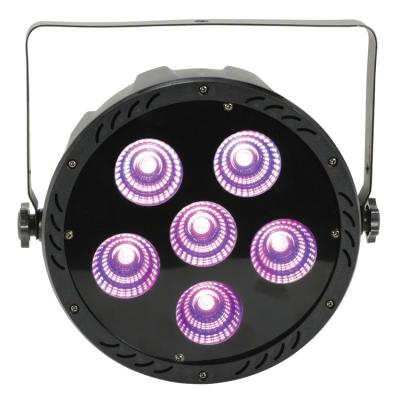 China Flat Sports Stadiums 6x30W 4in1 RGBW DMX DJ Party Light COB LED Par Light For Stage Decoration for sale