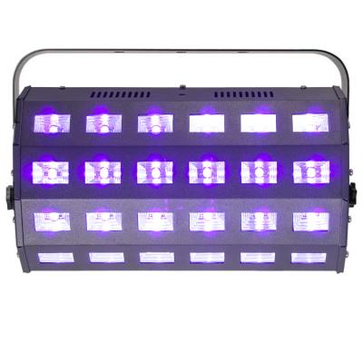 China Glow Party 24x6W DMX Control LED UV Black Light + 2in1 DJ White Light for UV Glow Party Painting for sale