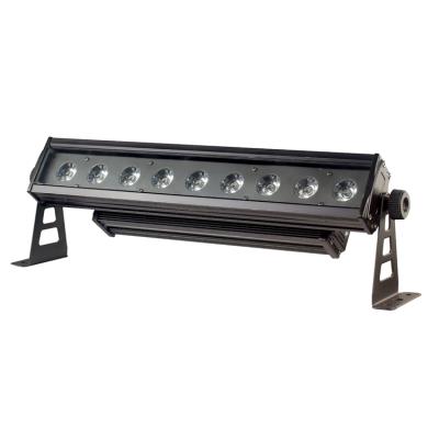 China Hex Color 9x12W RGBWA 6in1IP UV Rated Pixel Control Exterior Facade Lighting Linear LED Wall Washer Light for sale