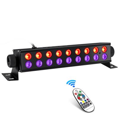 China Sports Stadiums OPPSK 9LED RGB UV Black 3in1+9LED Wall Light Seal For Stage Lighting for sale