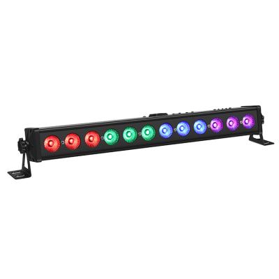 China 12x3W RGB Indoor Tri Bar Pixel Control DMX Wedding Event Uplight LED Indoor Wall Wash Light for sale