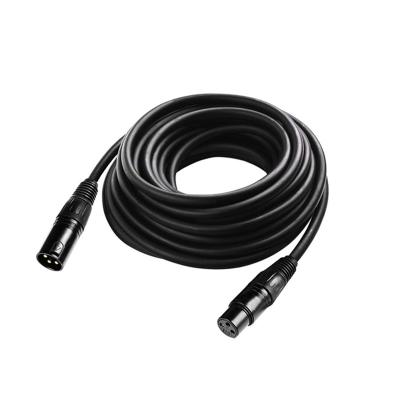 China Stage Light 25ft 7.6M Flexible DMX512 Signal Cable 3 Pin XLR Male To DMX Female Cable For DJ Stage Lights Moving Head for sale