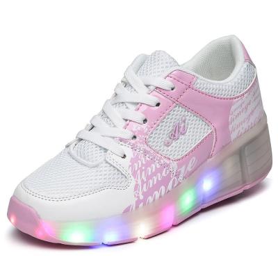 China 2018 newest wheels durable/comfortable/fashionable roller skate led flash roller skate shoes led shoes for sale