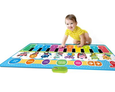 China Children's Battery Operated Piano Mat Play Keyboard Piano Kids Toy IPOP 148*60cm Musical Mat with 8 Musical Instrument Sounds and 10 Piano Keys for sale