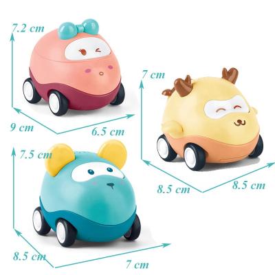 China IPOP Factory Eco-friendly Plastic Friction Powered Car Toys Set With Music And Mini Light Toys Coche de juguete de car de enfants for kids for sale