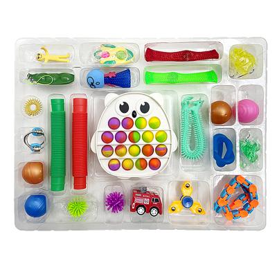 China Galendar Christmas Advent Custom Toys 24pcs fidgety person gifts IPOP gift finger relief toys sets finger fidgety person toy for sale