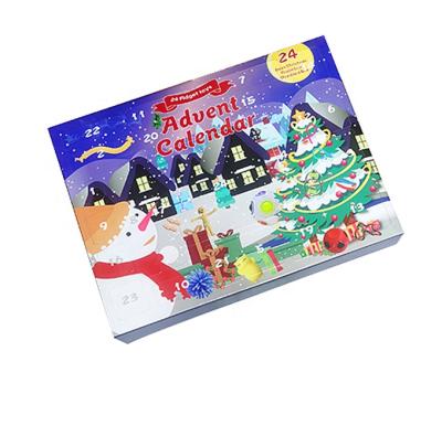 China Plastic Box Blind Surprise Christmas IPOP Anti Relaxing Toys Sets Squishy Squeeze Toys Wiggle Toy Advent Calendar For Kids Gift for sale