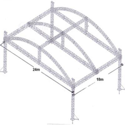 China Performance Exhibition Guangzhou Aluminum Performance Roof Truss For Sale for sale