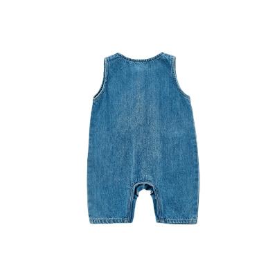 China Wholesale 100% Cotton Toddler Boys Kids Infant Denim Girl Baby Overalls for sale