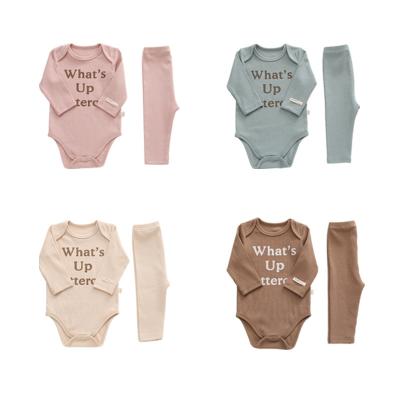 China Anti-Shrink Newborn Baby Clothes Boys Girls Summer 100% Pure Cotton Soft Baby Suits Print Design Fashionable Baby Clothing Sets for sale