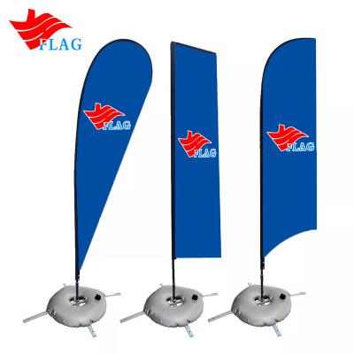 China Youhua China Automotive Factory Aluminum Alloy And Fiberglass Custom Advertising Outdoor Teardrop Flag for sale