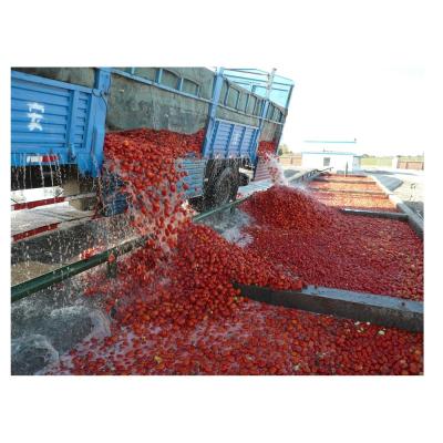 Chine Ligne de production de tomates industrielles Machine de fabrication de pâte de tomate personnalisée avec acier inoxydable de qualité alimentaire 304/316 à vendre