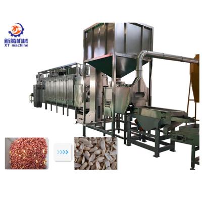 China Beverage Factory Automatic Peanut Almond Machine Split Peanut Blanching Kernel Split Blanched Peanut Kernel for sale