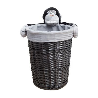 China China Supplier Pure Handmade Children's Wicker Laundry Hamper Eco-Friendly Basket for sale