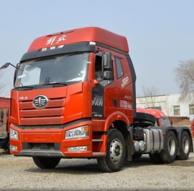 China Red FAW Liberation Jh6p Automatic Tractor 6X4 Drive Type for Heavy Duty Applications for sale