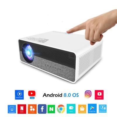 Κίνα 3D ready smart projector latest 1080p Android 8.0 with 5500 lumens προς πώληση