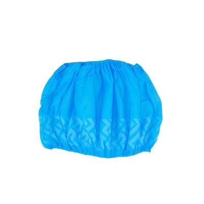 China Food Industry Non Woven Shoe Covers Waterproof To Slip Booties Heavy Duty Non Woven Fabric Disposable Boot Covers for sale