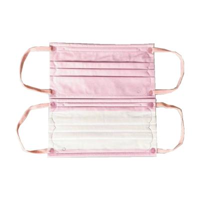 China Eco-friendly Pink Spunlace Material Different Colors Anti-polution Face Mask for sale