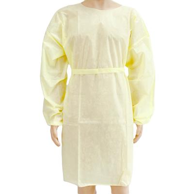 China Eco-friendly Professional Disposable PE CPE Isolation Protective Waterproof Surgical Gowns for sale