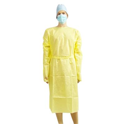 China High Quality Disposable Sterile Disposable Hospital Gown AAMI Level 2/3/4 Medical Gown Eco-friendly Surgical Gown Eco-Friendly for sale