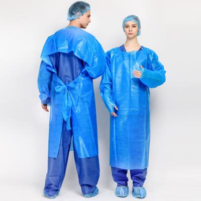 China Eco - Friendly Disposable Liquid Resistant CPE Gowns Safety Protection for sale