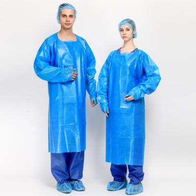 China AAMI Eco-Friendly Level 3 CPE Disposable Gowns Disposable Surgical Gown for sale