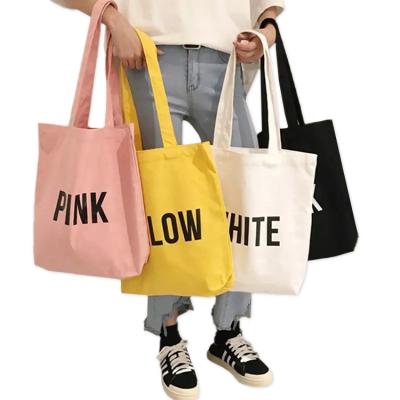 China Wholesale Eco-Friendly Custom Design To Recycle Canvas Cotton Shopping Tote Bag With Logo for sale