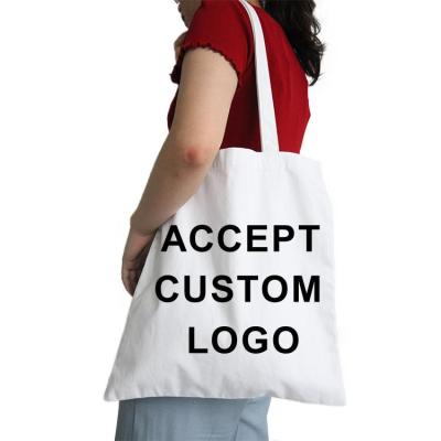 China Custom Grocery Folding Tote Shopping Bag from Logo Design Recycled Cotton Canvas for sale