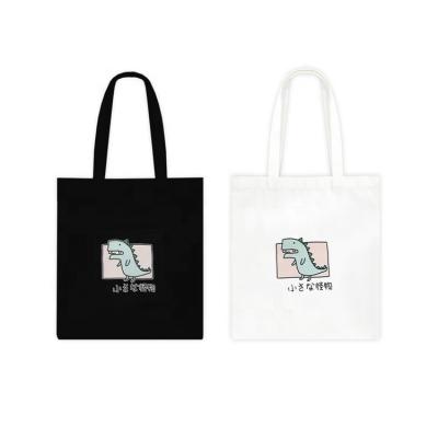 China Custom Sublimation Folding Printing Reusable Eco-Friendly Cotton Tote Bags With Cute Design Canvas Logo for sale