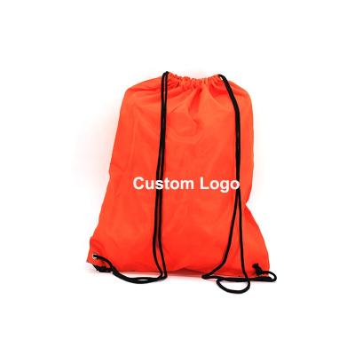 China Wholesale RPET Gym Sports Polyester Drawstring Backpack Waterproof Bag for sale