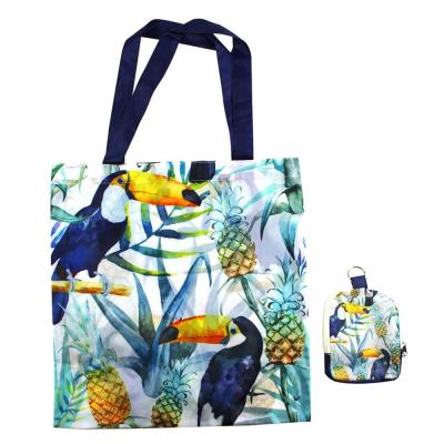 China Eco-friendly Reclycled Logo Reusable Foldable Shopping Tote Bag Custom Animal for sale